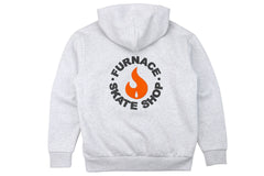 Red Hot Hoodie (Puff) - Grey Heather/Black/Sunburst