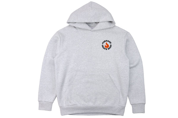 Red Hot Hoodie (Puff) - Grey Heather/Black/Sunburst