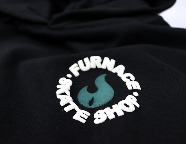 Red Hot Hoodie (Puff) - Black/Green/White