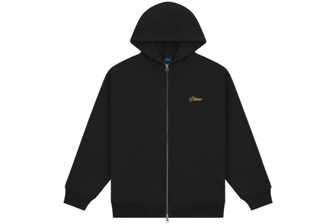 Cursive Small Logo Zip Hoodie