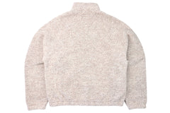 Wool Blend Sherpa Mock Neck